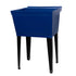 Tehila Standard Freestanding Blue Utility Sink with Black Legs, Water Supply Lines Included