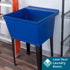 Tehila Standard Freestanding Blue Utility Sink with Black Legs, Water Supply Lines Included