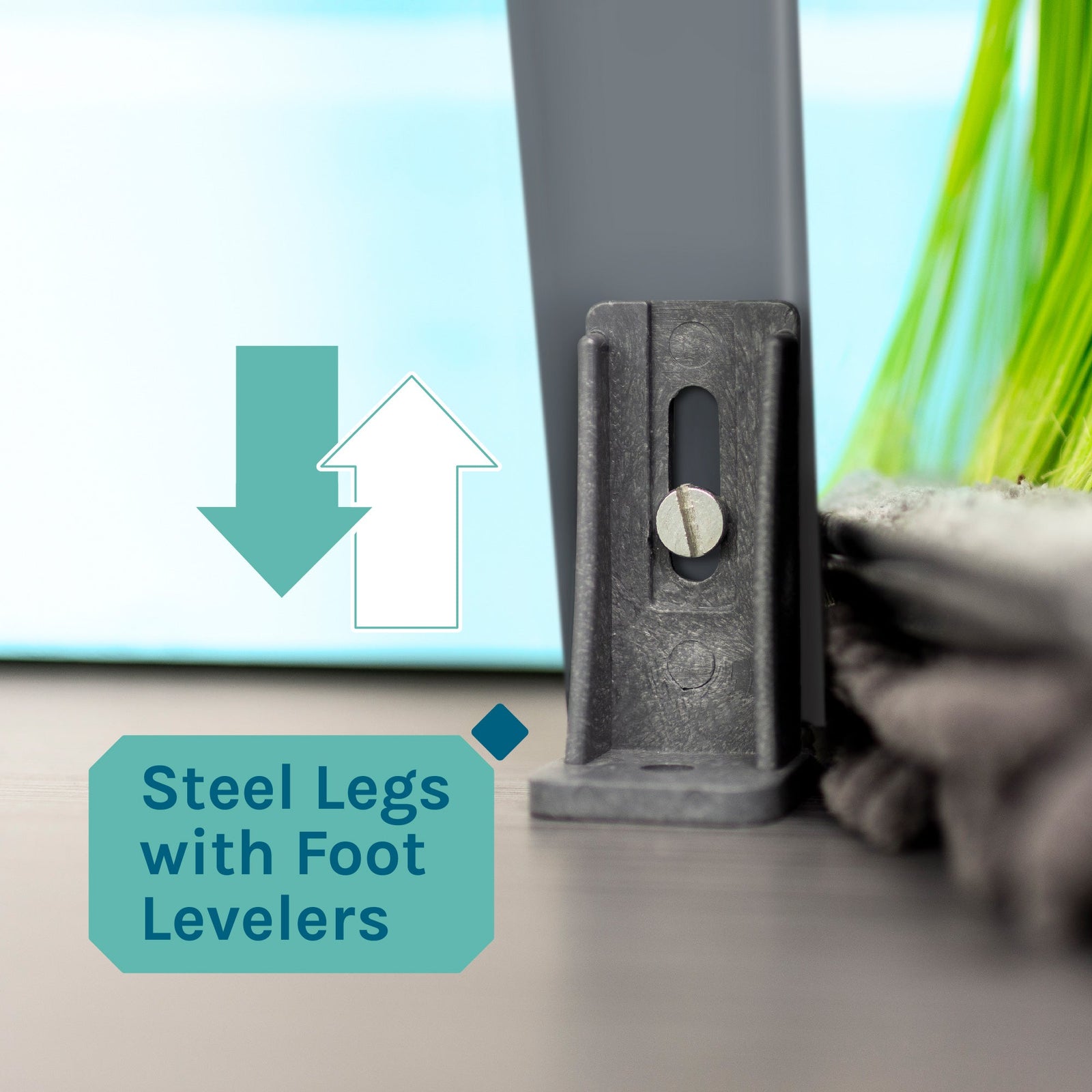 Tehila Standard Freestanding White Utility Sink with Stainless Steel Finish High-Arc Pull-Down Faucet