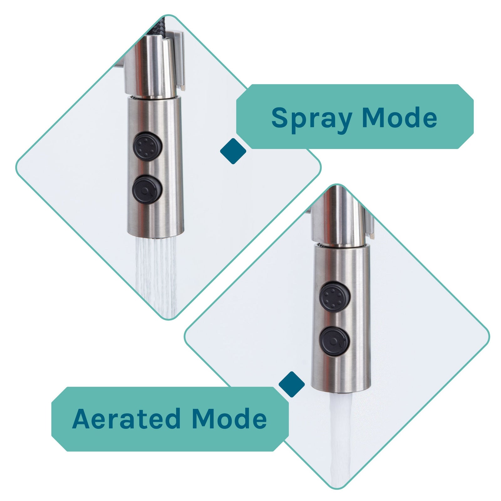 Tehila Standard Freestanding Blue Utility Sink with Stainless Steel Finish High-Arc Coil Pull-Down Faucet