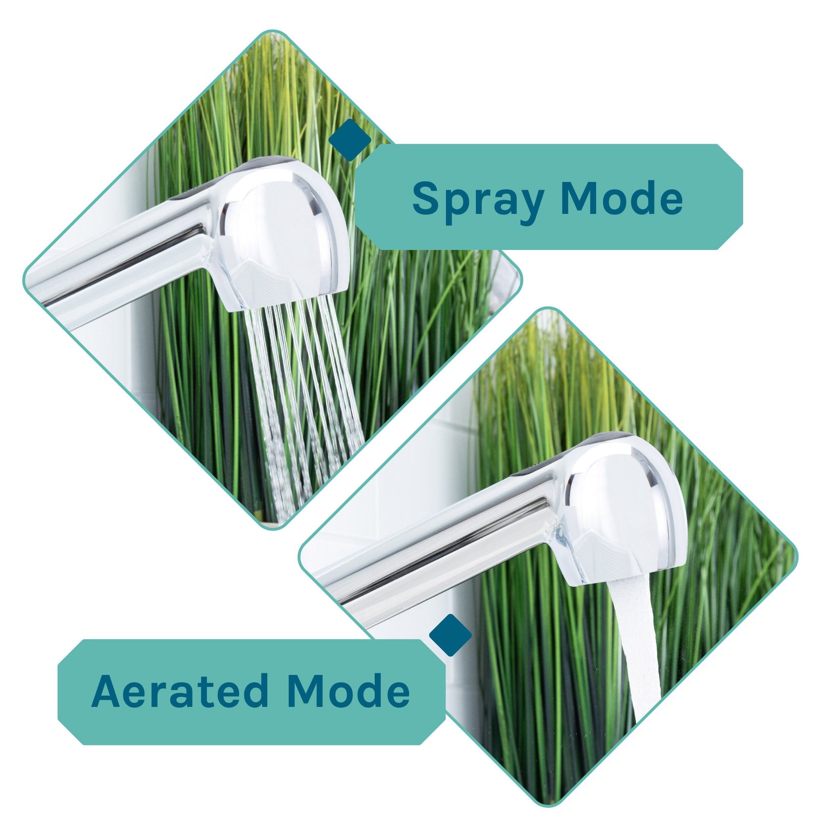 Tehila Black Vanity Cabinet and White Utility Sink with Chrome Finish Pull-Out Faucet