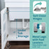 Tehila White Vanity Cabinet and White Utility Sink with Chrome Finish Pull-Out Faucet