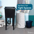 Tehila Space Saver Freestanding Black Utility Sink