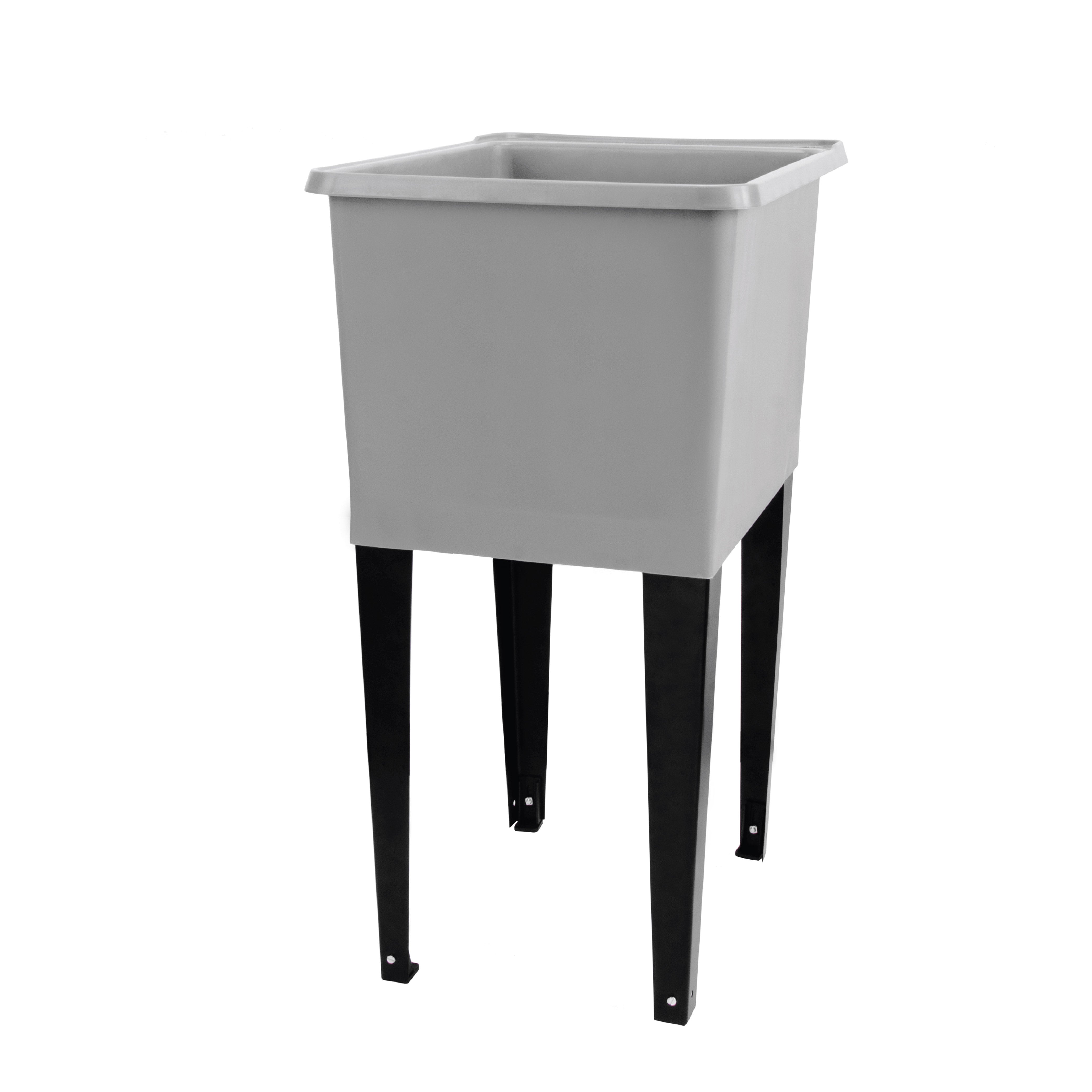 Tehila Space Saver Freestanding Grey Utility Sink