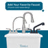 Tehila Space Saver Freestanding White Utility Sink
