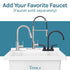 Tehila Luxe Freestanding White Utility Sink with Drainage Kit, No Supply Lines, No Strainer Basket