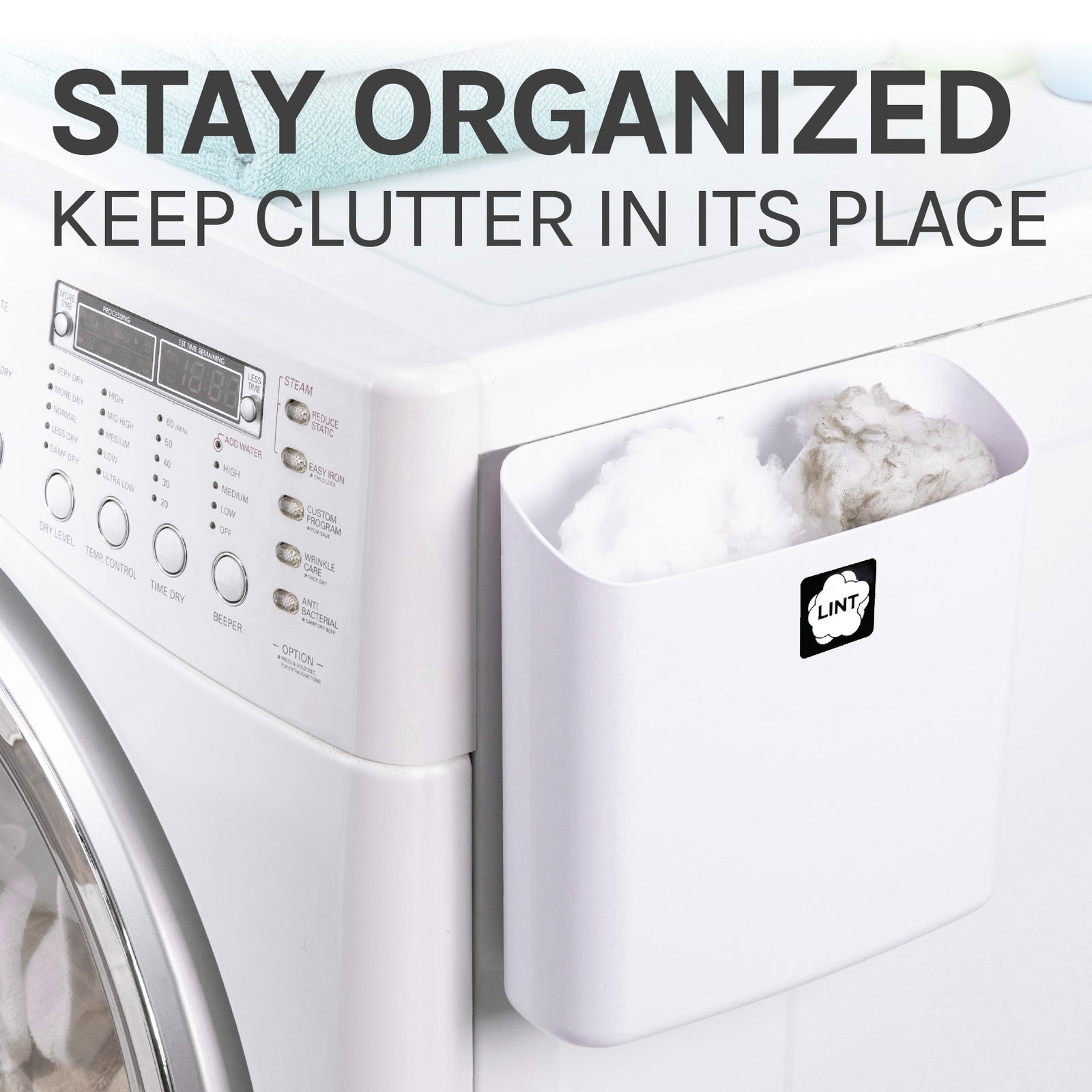 Magnetic Lint Bin Combo Pack (White)