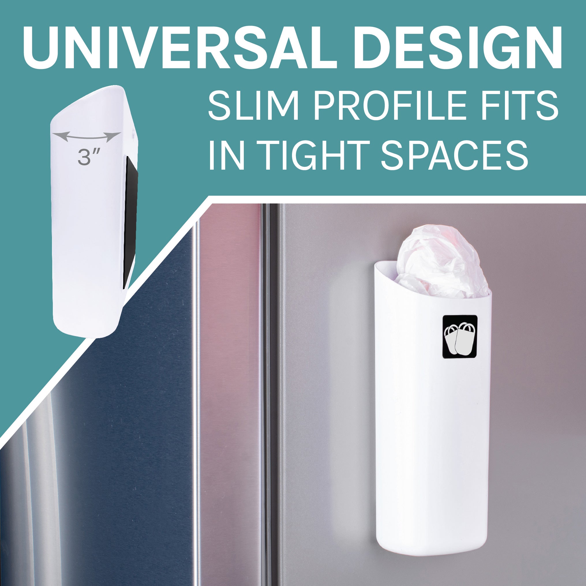 Magnetic Lint Bin Combo Pack (White)