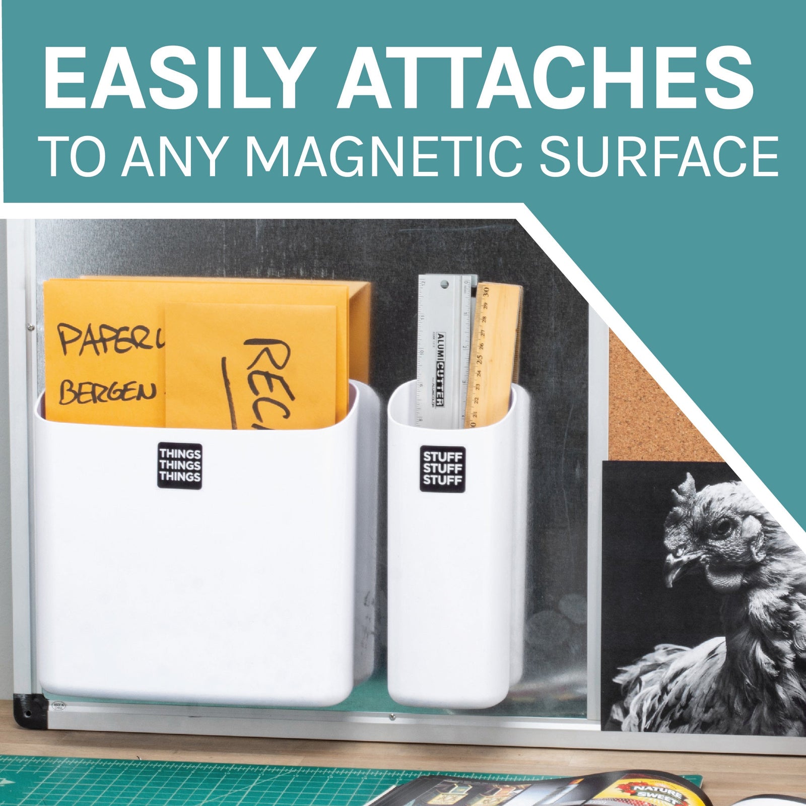 Magnetic Lint Bin Combo Pack (White)