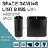 Magnetic Lint Bin Combo Pack (Black)