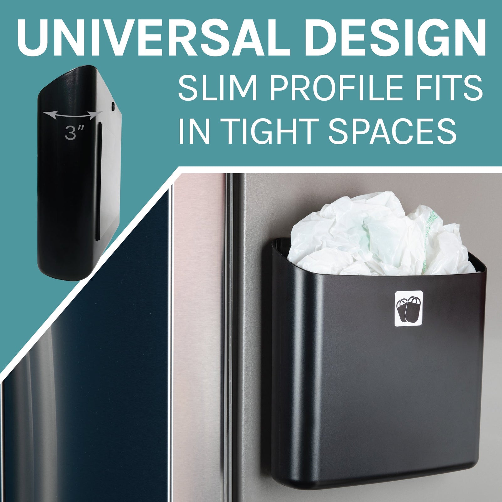 Magnetic Lint Bin Combo Pack (Black)