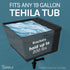 Tehila Black Wall Mounting Kit for Tehila Standard Sinks