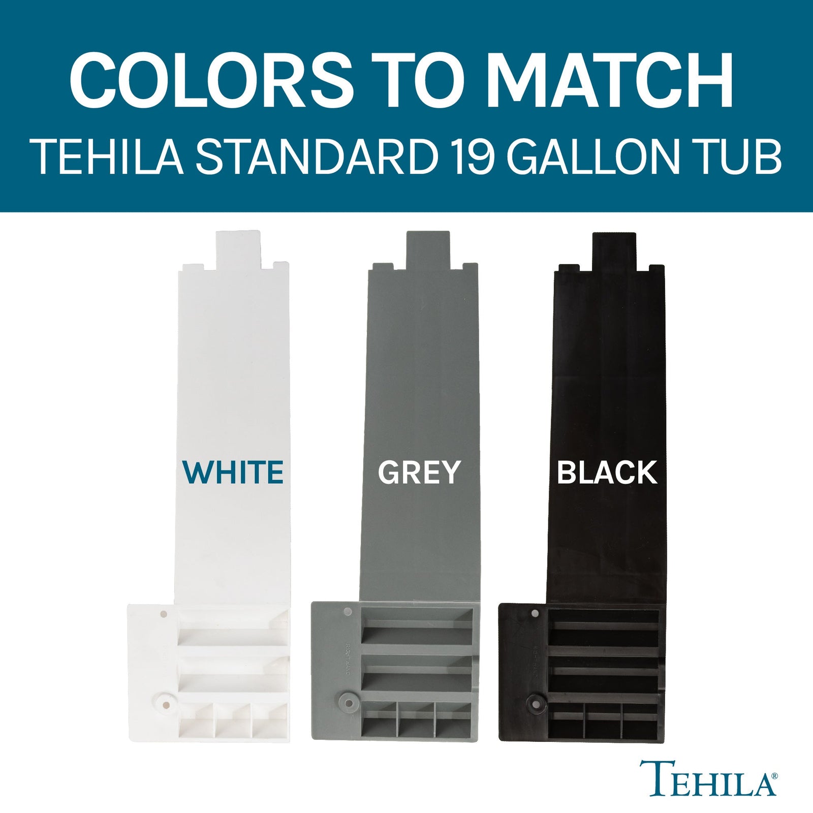 Tehila Black Wall Mounting Kit for Tehila Standard Sinks