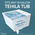 Tehila White Wall Mounting Kit for Tehila Standard Sinks