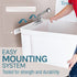 Tehila White Wall Mounting Kit for Tehila Standard Sinks