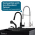 Tehila Standard Wall-Mounted Black Utility Sink, Water Supply Lines Included