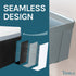 Tehila Standard Wall-Mounted Grey Utility Sink, Water Supply Lines Included