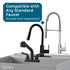 Tehila Standard Wall-Mounted Grey Utility Sink, Water Supply Lines Included