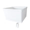 Tehila Standard Wall-Mounted White Utility Sink, Water Supply Lines Included