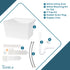 Tehila Standard Wall-Mounted White Utility Sink, Water Supply Lines Included