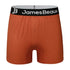 3-Pack Men's Orange 95% Bamboo Boxer Shorts