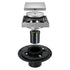 Chrome brass floor drain 4x4inch
