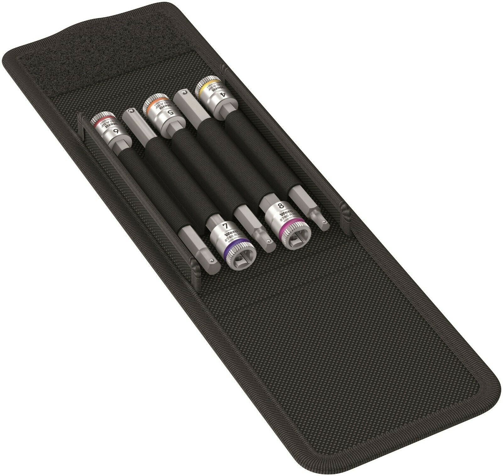 Wera 8740 A HexPlus HF 1 Zyklop Socket Set 1/4" Drive 5 Piece 05003345001