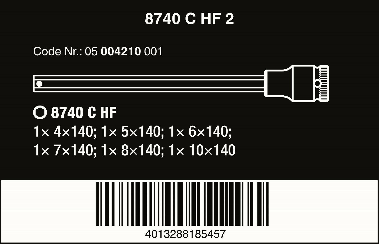 Wera 8740 C HexPlus HF 2 Zyklop Socket Set 1/2