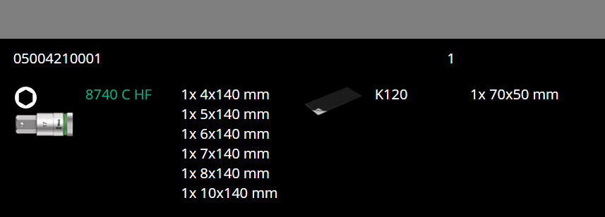 Wera 8740 C HexPlus HF 2 Zyklop Socket Set 1/2
