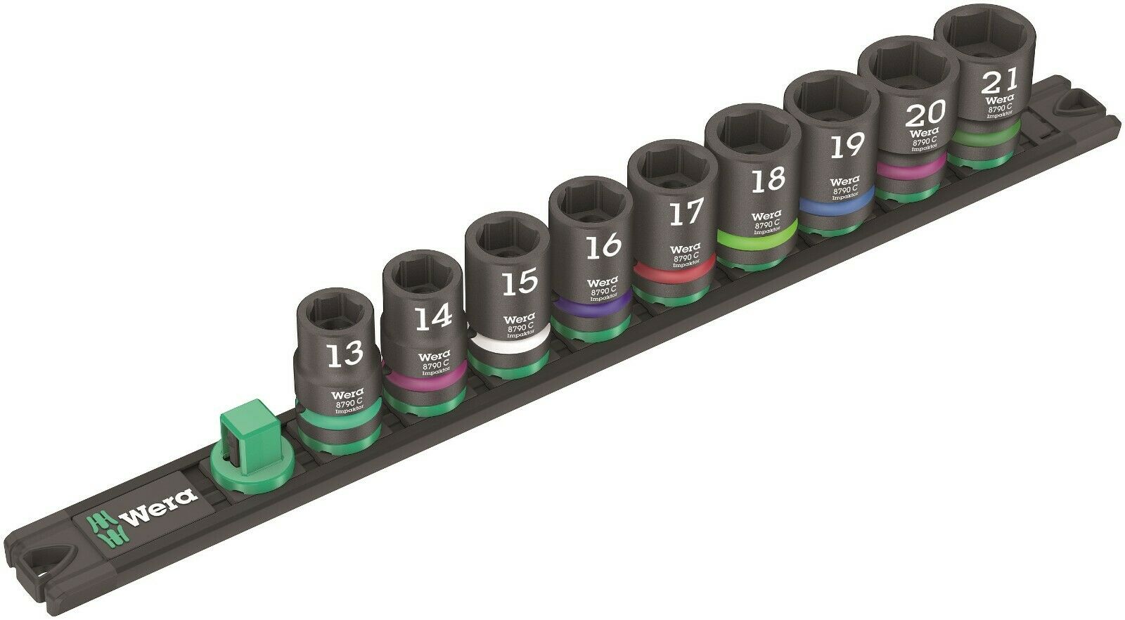 Wera Magnetic Socket Rail C Impaktor 1 Set 1/2