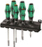 Wera 334/355 SK/6 Kraftform Plus Lasertip Screwdriver Set 05007681001
