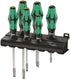 Wera 334/355 SK/6 Kraftform Plus Lasertip Screwdriver Set 05007681001