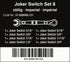 Wera 6001 Joker Switch Ratcheting Combination Wrench Set 8 Piece SAE 05020093001