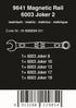 Wera 9641 Magnetic Rail 6003 Joker 2 Combination Wrench Set Metric 05020234001