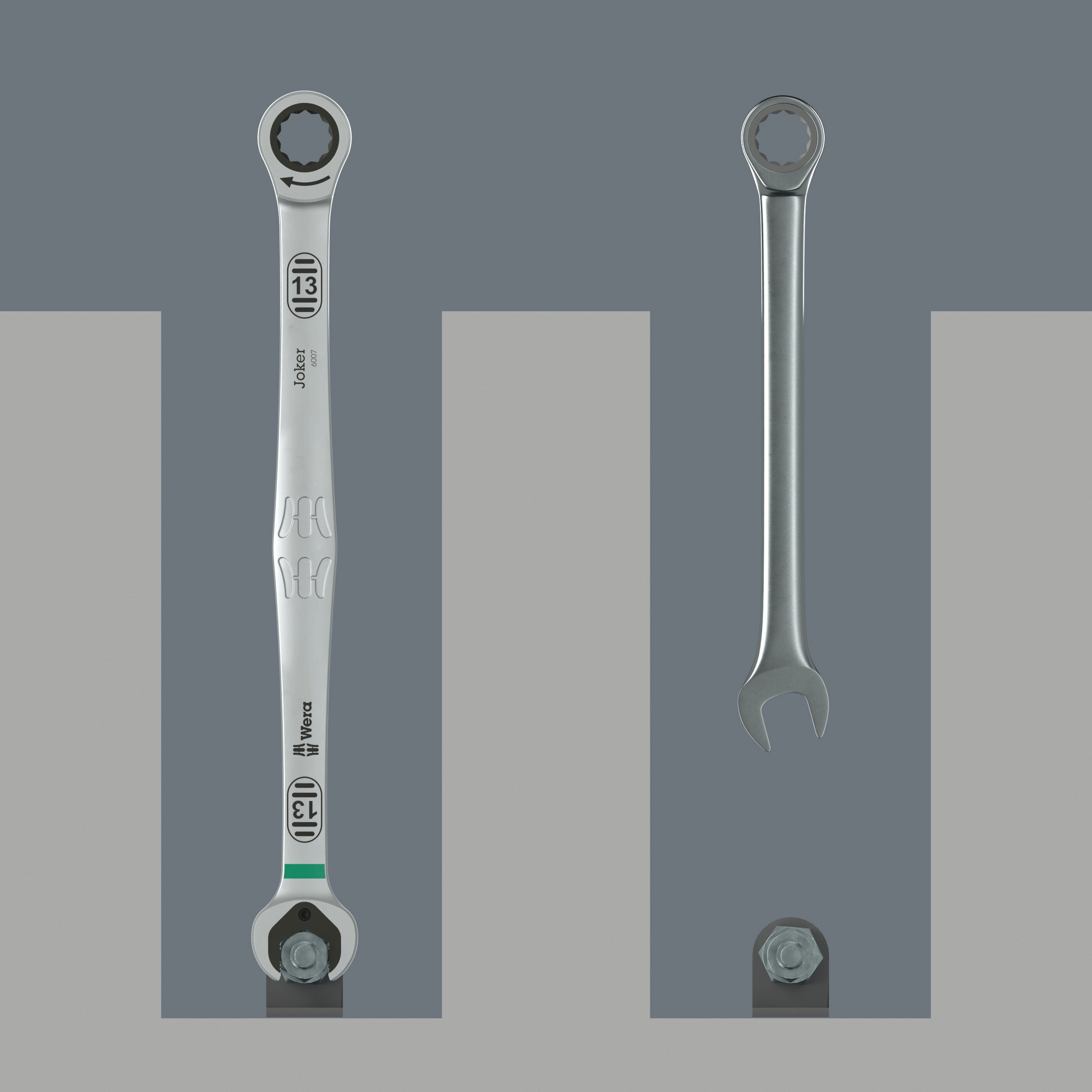 Wera 6007 Joker 5 Set 1 Combination Wrench Set 5 Pieces Metric 05020380001