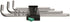 Wera 950/9 Hex-Plus 1 L-Key Set Chrome Plated Metric 9 Pieces 05022087001