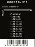 Wera 967/9 TX XL HF 1 TORX® L-Key Set With Holding Function 9 Pieces 05024450001