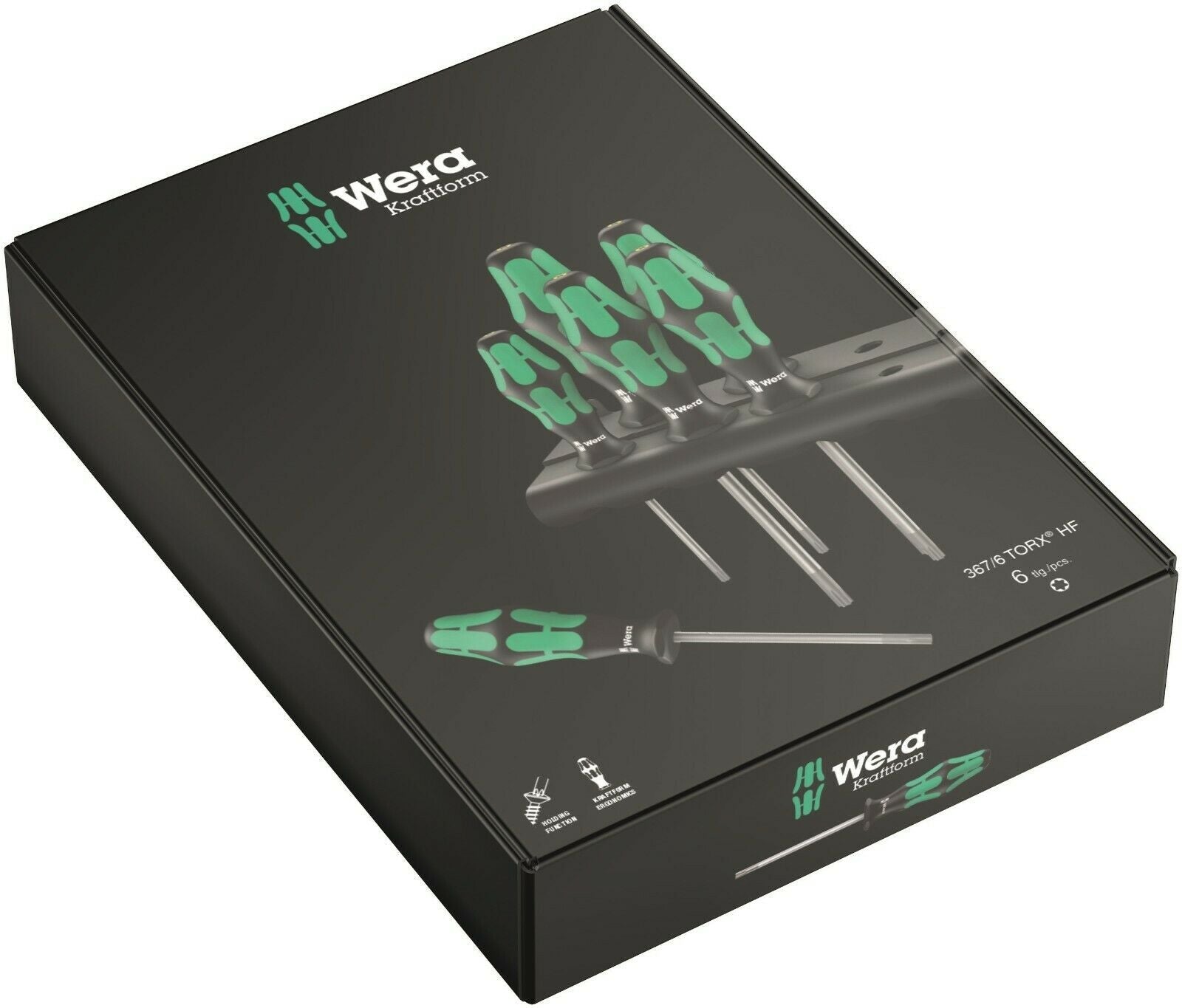 Wera 367/6 HF Kraftform Plus TORX® Screwdriver Set With Rack 6 Piece 05028059001
