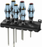 Wera 3334/6 Stainless Steel Slotted/Phillips Screwdriver Set + Rack 05032060001