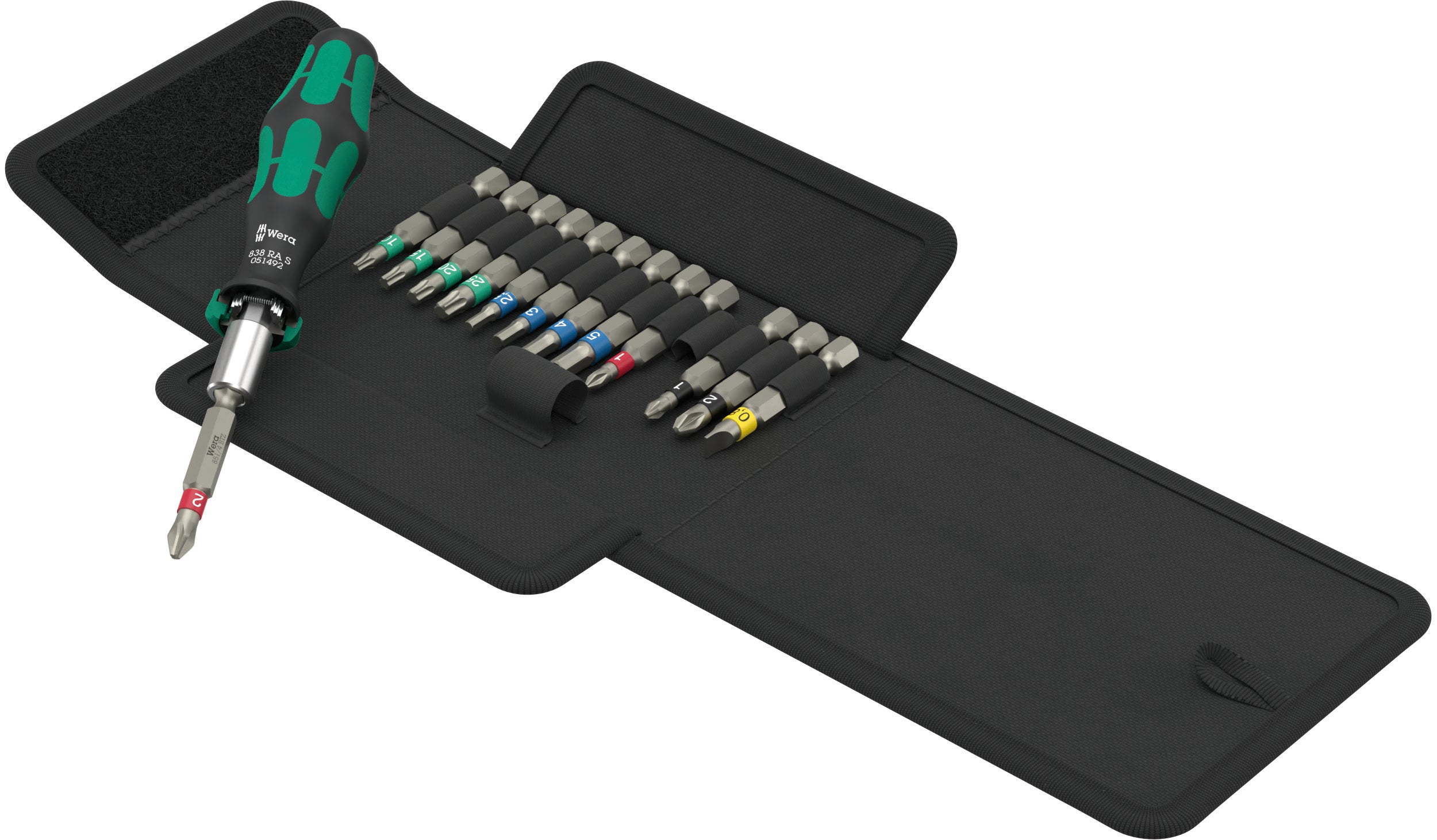 Wera Kraftform Kompakt 838 RA S Ratcheting Screwdriver Set 1 Metric 05051060001