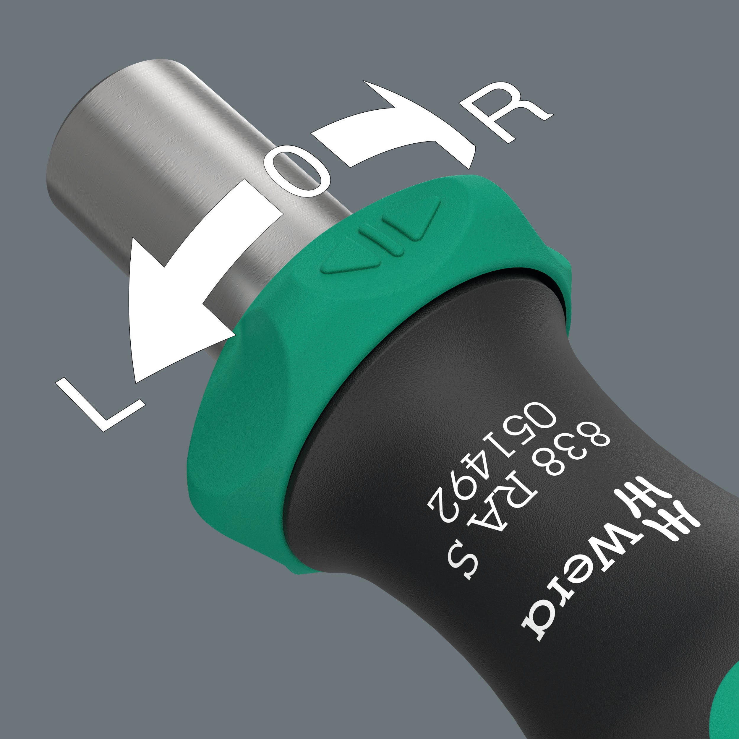 Wera Kraftform Kompakt 838 RA S Ratcheting Screwdriver Set 1 SAE 05051065001