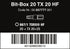 Wera Bit-Box 20 TORX® HF Bits HF TX 20 x 25mm 20 Pieces 05057777001
