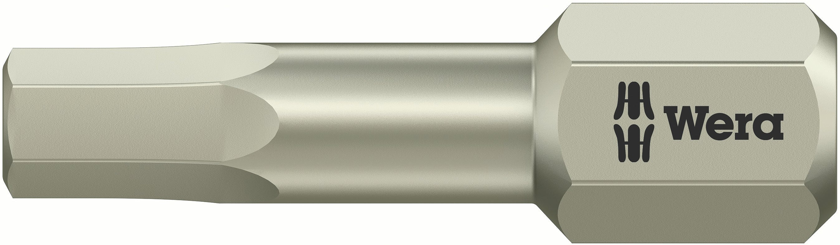 Wera 3840/1 TS SW Stainless Steel Hex Screwdriver Bit 05075604001