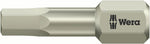 Wera 3840/1 TS SW Stainless Steel Hex Screwdriver Bit 05075604001