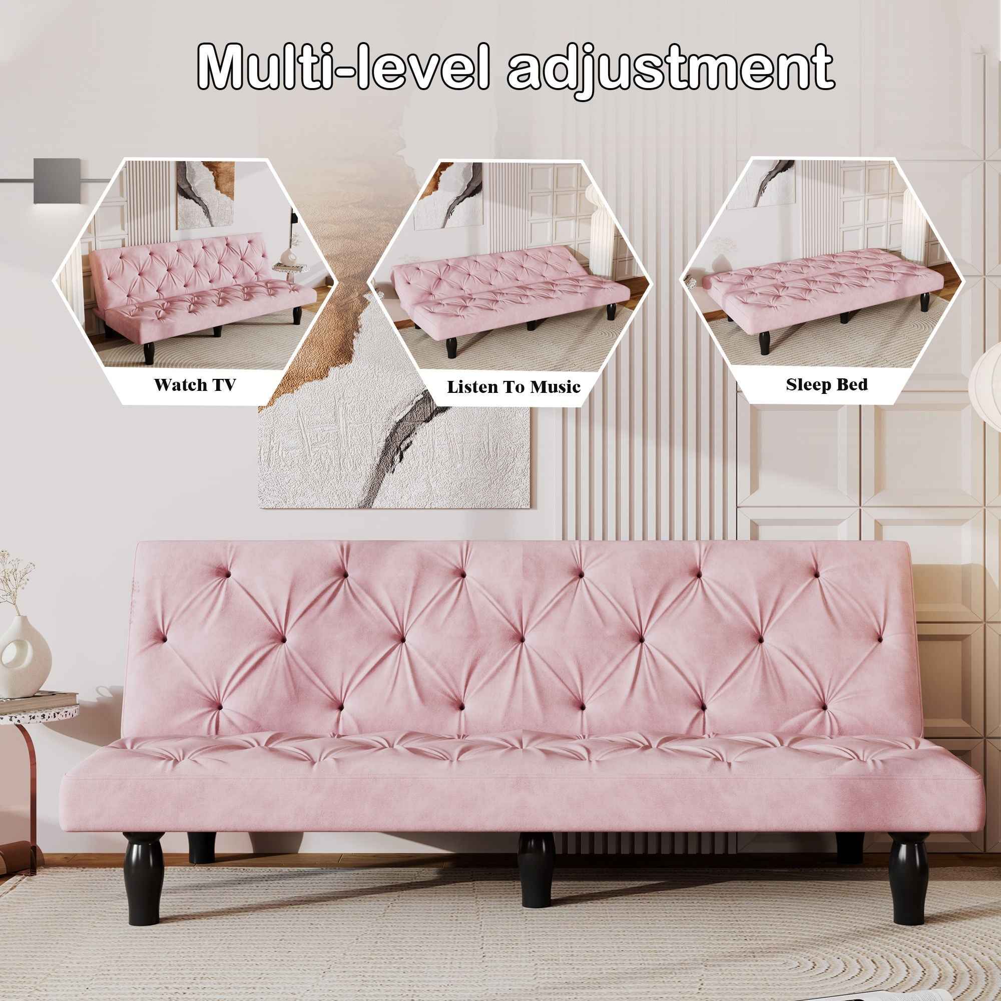 Sofa Bed With Adjustable Backrest