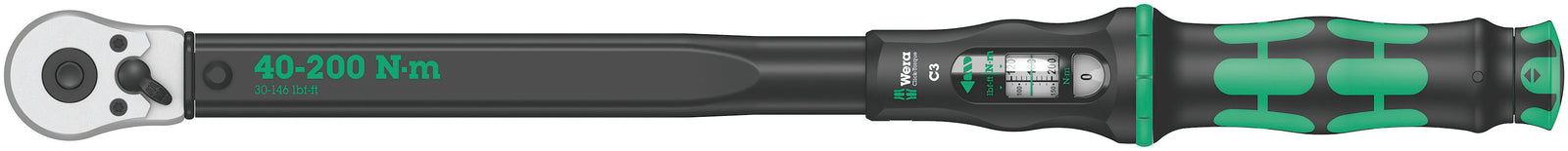 Wera C 3 Click-Torque Reversable Wrench 40 - 200 Nm 1/2