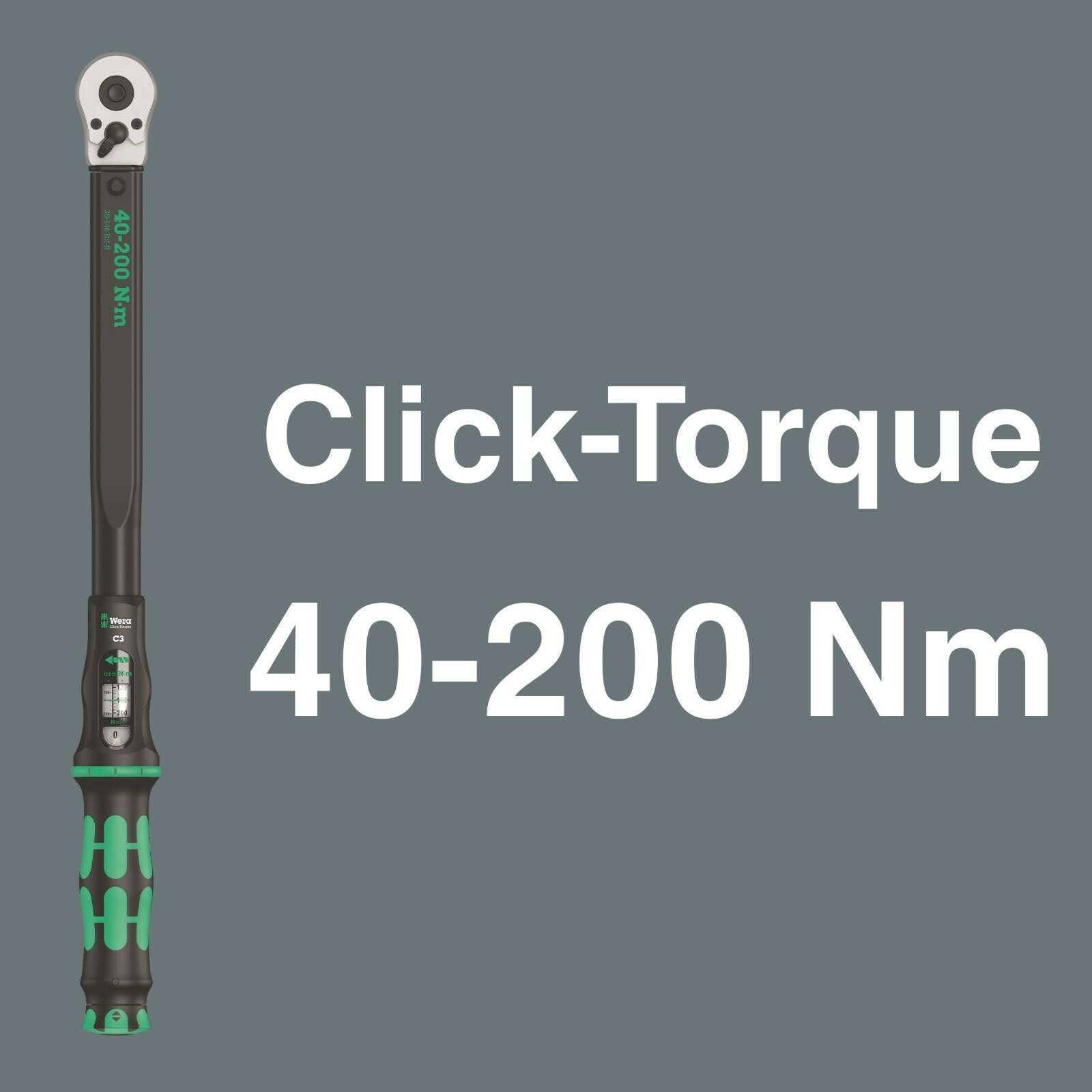 Wera C3 Click-Torque Wrench Set 2 For Cement Screws 1/2