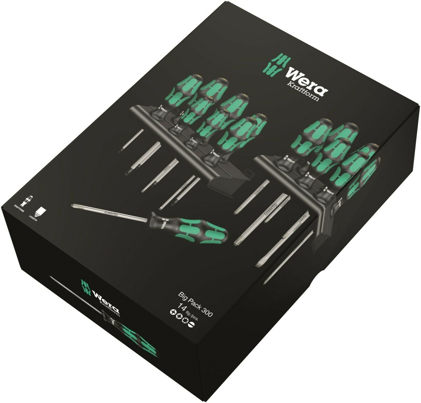 Wera Kraftform Big Pack 300 Series Screwdriver Set 14 Pieces 05105630001