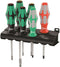 Wera 334/368/6 Screwdriver Set With Rack 05347778001