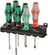 Wera 334/368/6 Screwdriver Set With Rack 05347778001